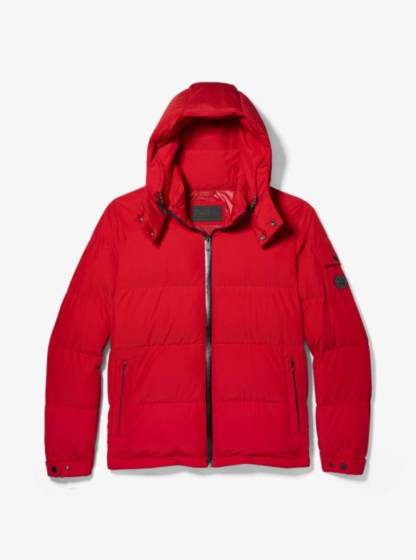 Panske Bundy Michael Kors Quilted Puffer Červené - Oblecenie Michael Kors Akcia | DLUFN-2579